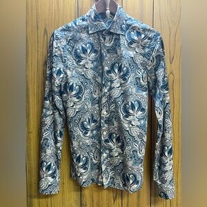 Eton paisley Super Slim Fit shirt